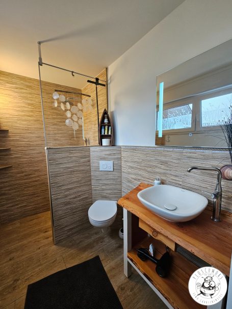 ebenerdige Dusche und Tageslicht